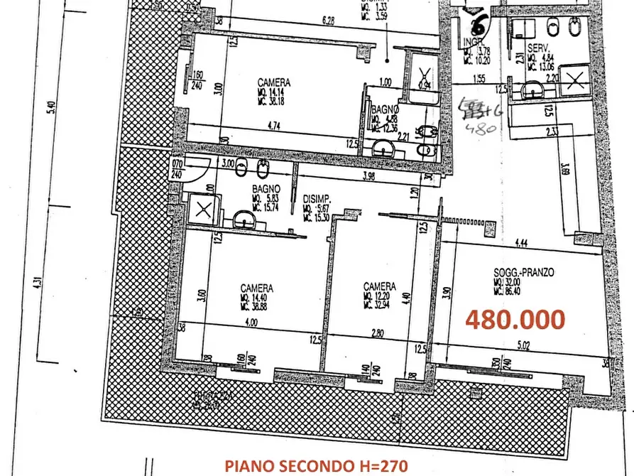 Immagine 38 di Appartamento in vendita  in Via Campagnola a Padova