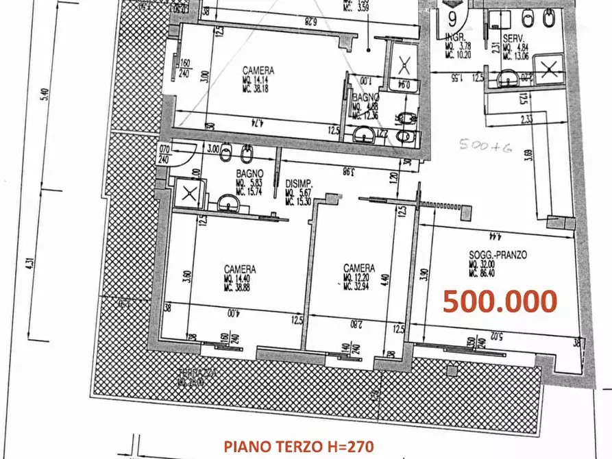 Immagine 39 di Appartamento in vendita  in Via Campagnola a Padova