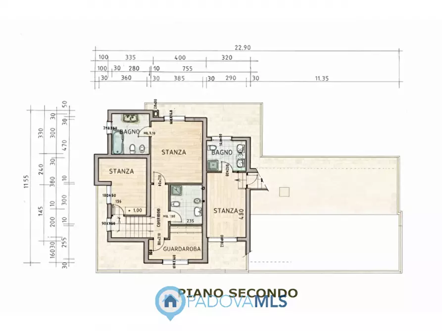 Immagine 41 di Villa in vendita  in VIA GIACOMELLI a Padova