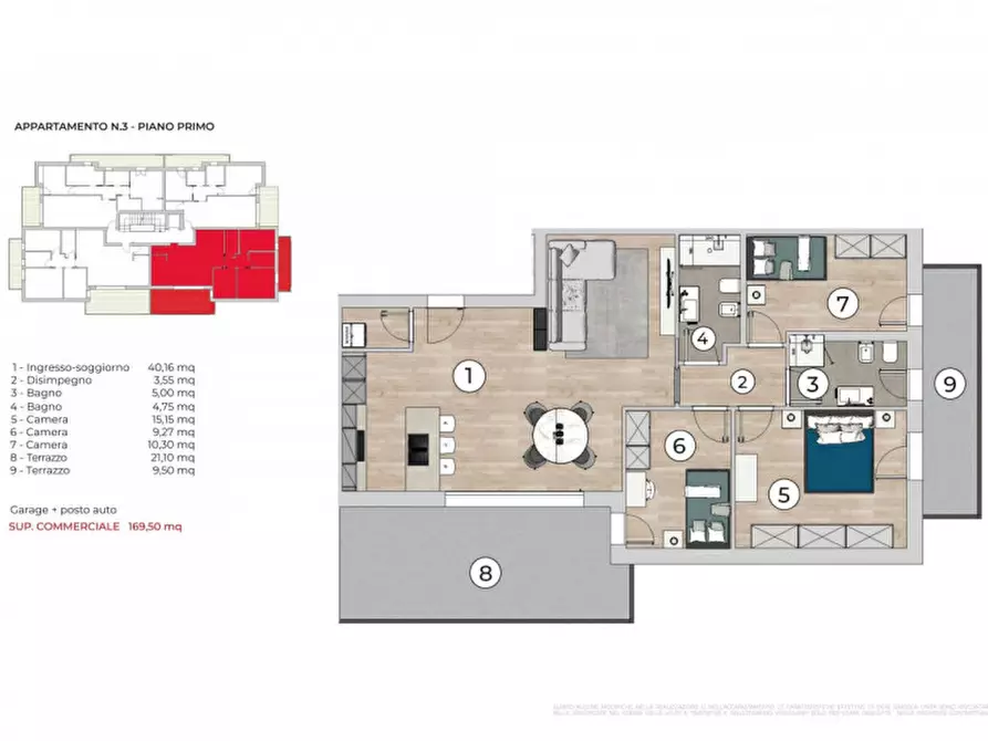 Immagine 6 di Appartamento in vendita  in Via Bernardo Trevisan a Padova