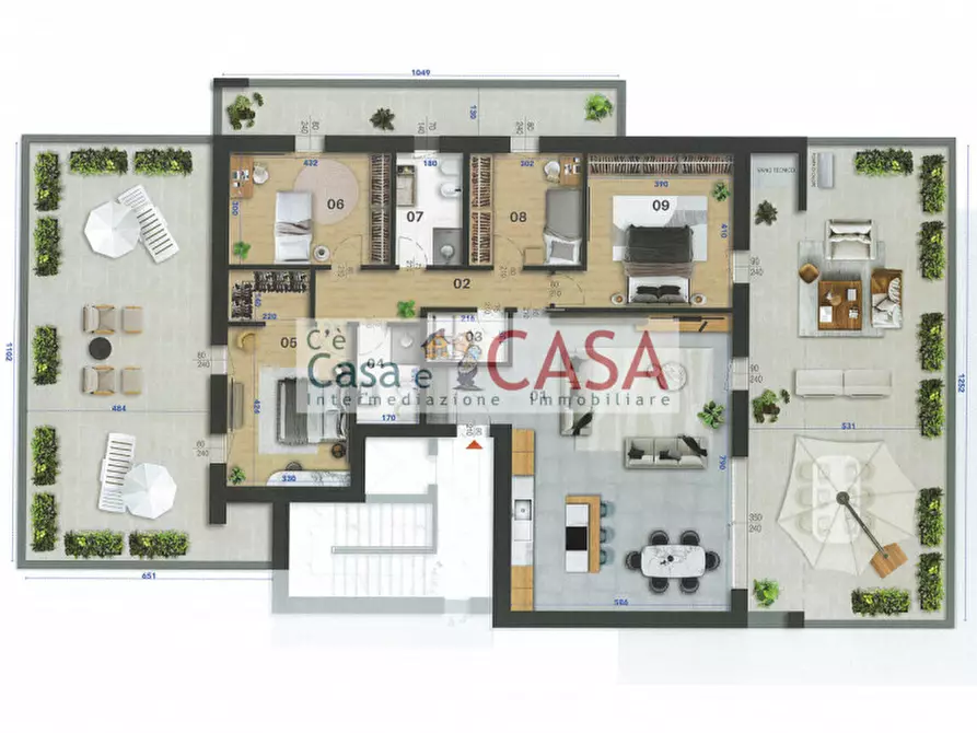 Immagine 1 di Attico in vendita  a Selvazzano Dentro