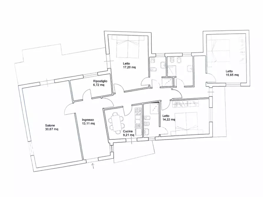 Immagine 40 di Attico in vendita  in via Dante 58A a Palermo