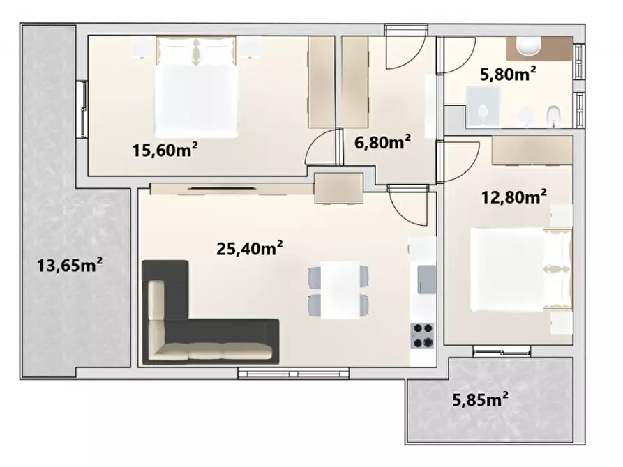 Immagine 13 di Appartamento in vendita  in Via Castel Flavon - Küepachweg a Bolzano