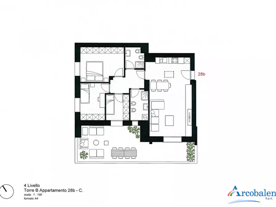 Immagine 11 di Appartamento in vendita  in Via Umberto Terracini a Bologna