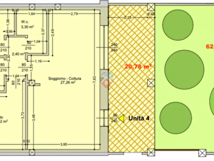Immagine 1 di Appartamento in vendita  in Via della Repubblica a Affi