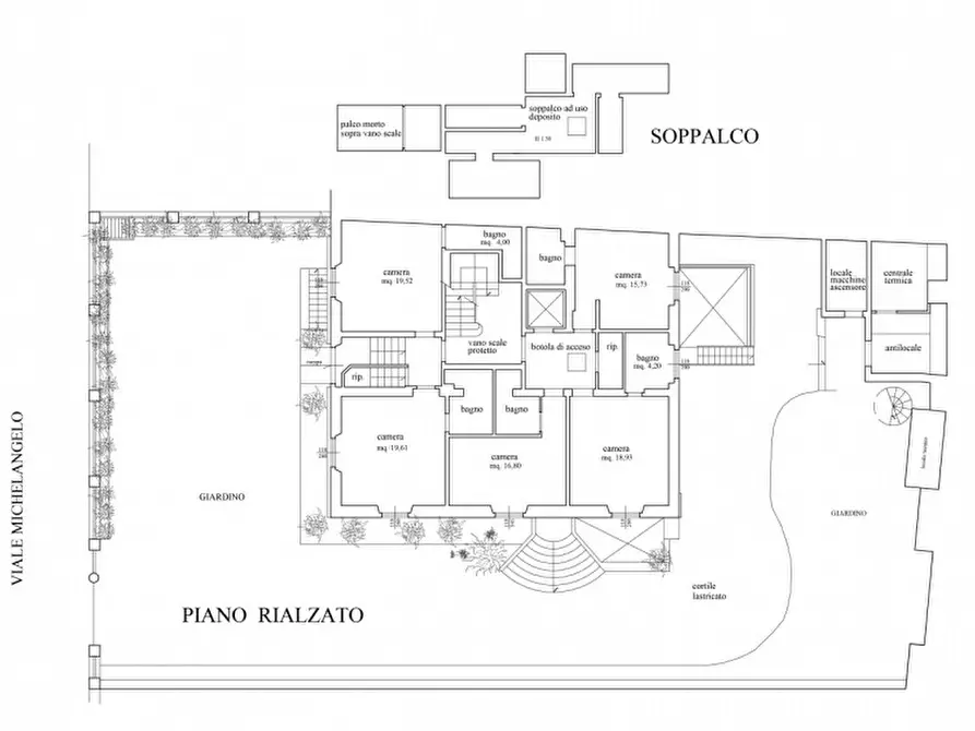 Immagine 36 di Villa in vendita  in PIAZZALE MICHELANGELO a Firenze