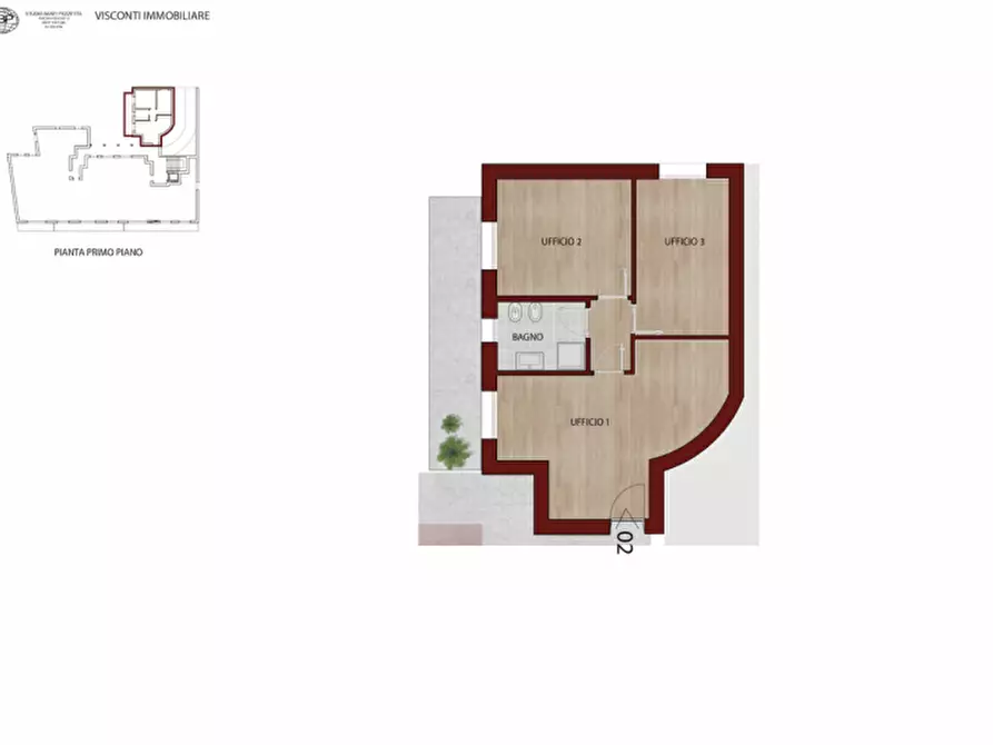 Immagine 20 di Ufficio in vendita  in piazza visconti 13 a Rho