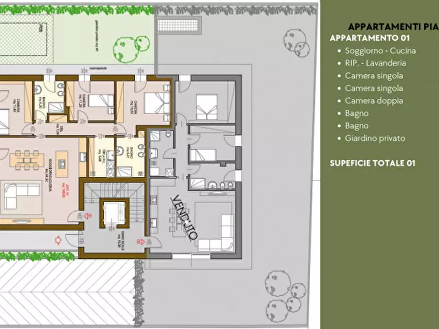 Immagine 15 di Appartamento in vendita  in Viale dei Castagni a Castelfranco Veneto