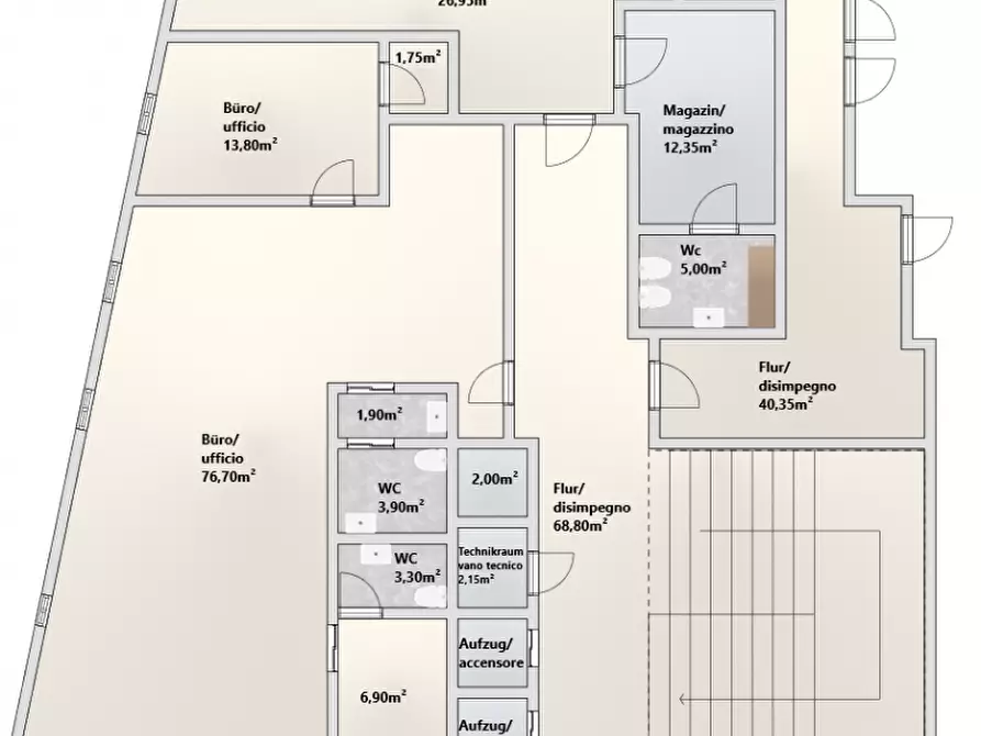 Immagine 12 di Ufficio in affitto  in Via Francesco Crispi - Francesco-Crispi-Straße a Bolzano