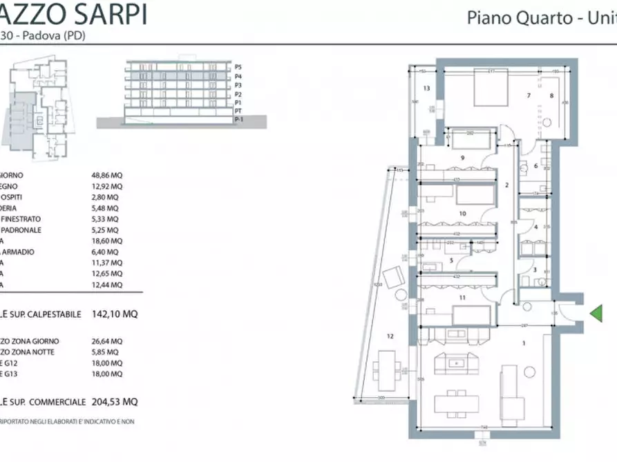 Immagine 15 di Appartamento in vendita  in VIA PAOLO SARPI a Padova