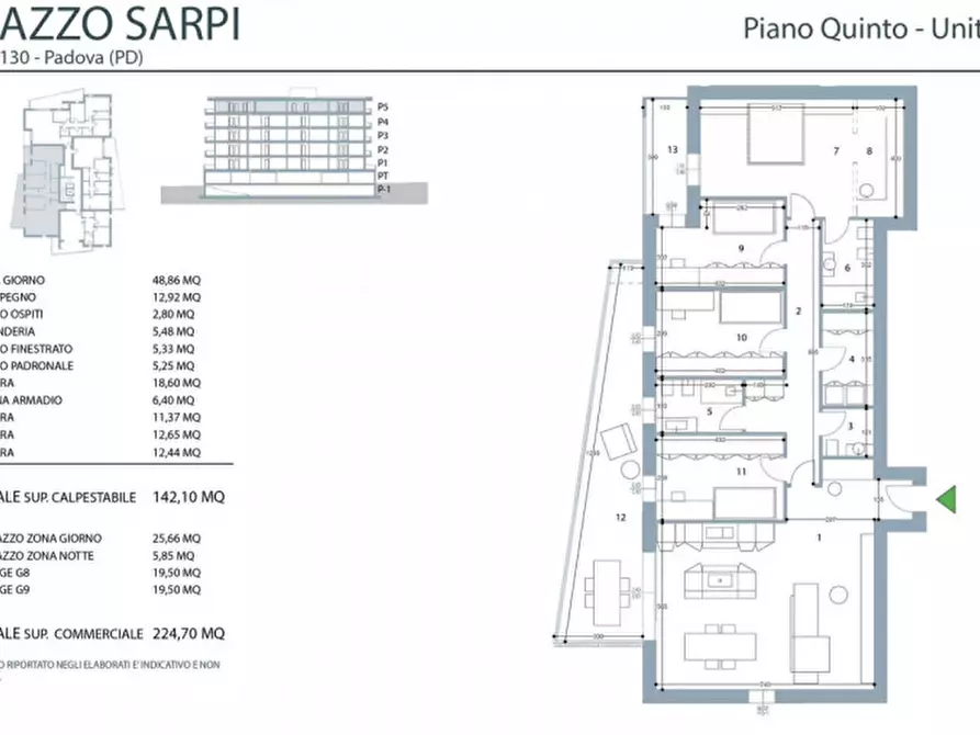 Immagine 24 di Appartamento in vendita  in VIA PAOLO SARPI a Padova