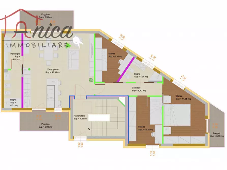 Immagine 2 di Appartamento in vendita  in Via Guglielmo Marconi a Caldonazzo