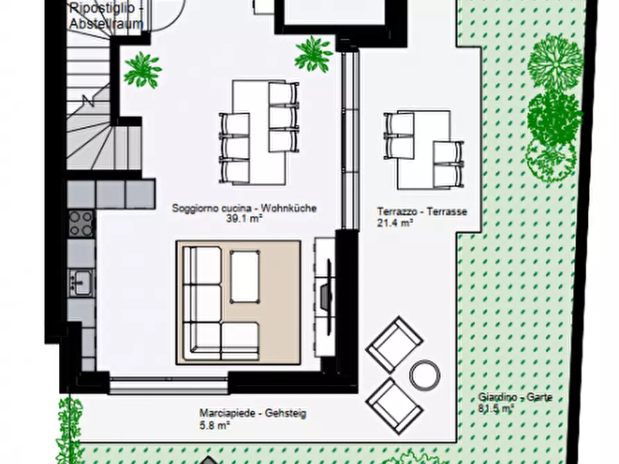 Immagine 29 di Villetta a schiera in vendita  in Via Roma a Egna .Neumarkt.