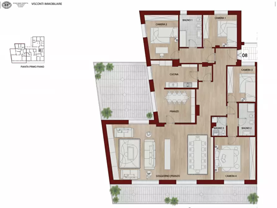 Immagine 21 di Appartamento in vendita  in piazza visconti 13 a Rho