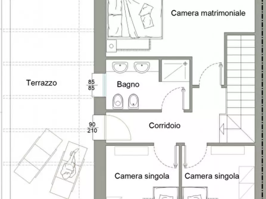 Immagine 17 di Villetta a schiera in vendita  in Calderara Via Rizzola levante a Calderara Di Reno