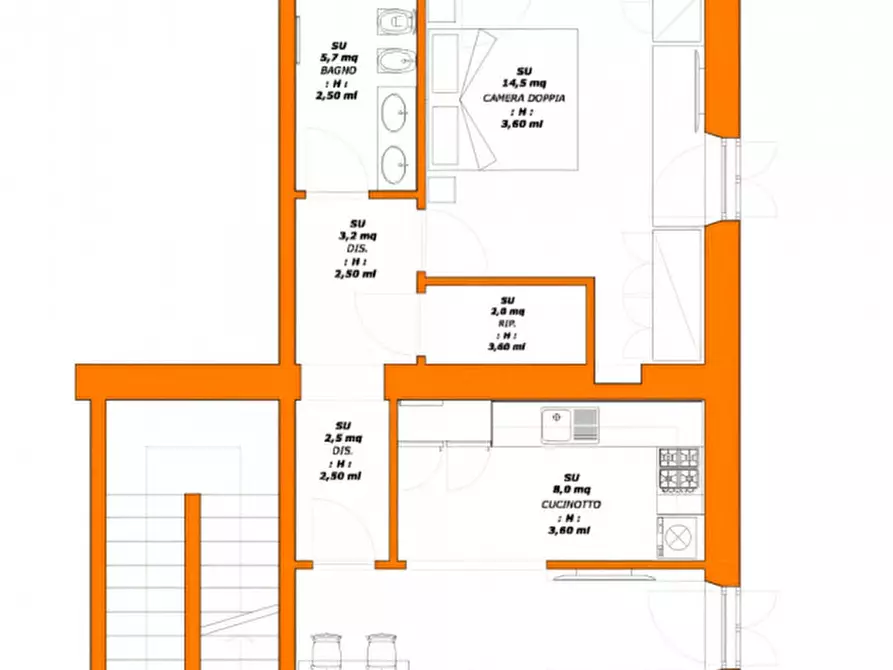 Immagine 21 di Appartamento in vendita  in Via Sant'Agostino a Livorno