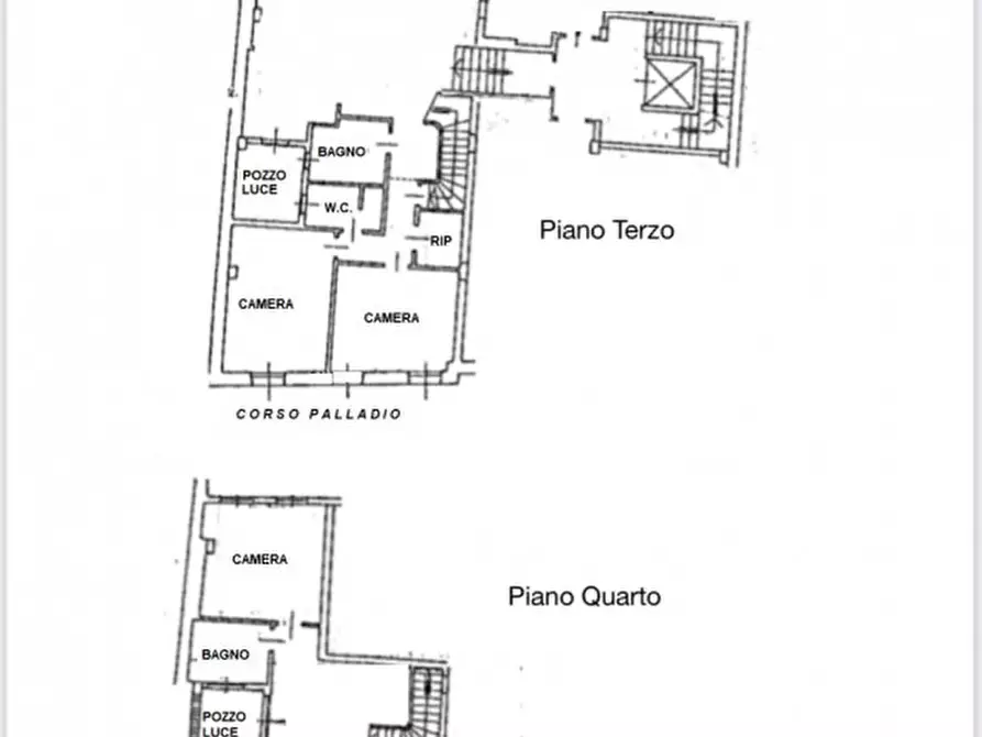 Immagine 6 di Attico in vendita  in Corso Andrea Palladio a Vicenza