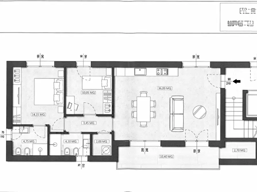 Immagine 4 di Appartamento in vendita  in Rezzato via Leonardo Da Vinci a Rezzato