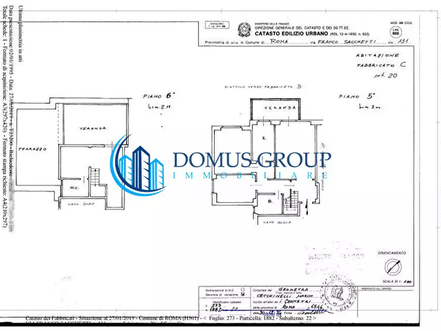 Immagine 27 di Appartamento in vendita  in Via Sacchetti Franco a Roma