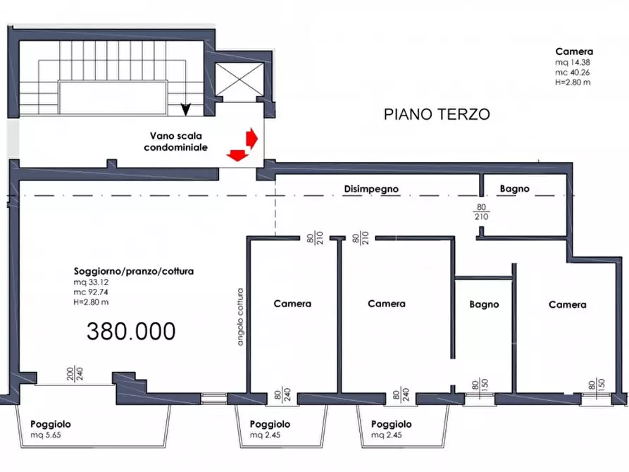 Immagine 2 di Appartamento in vendita  in VIA MENTANA a Padova