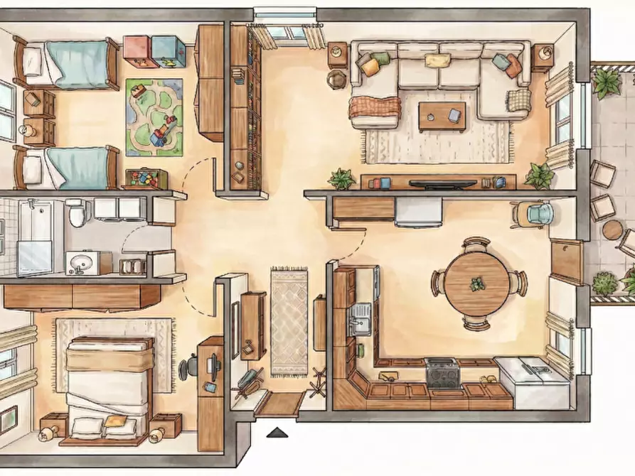 Immagine 50 di Appartamento in vendita  in via Manzoni a Castel Maggiore