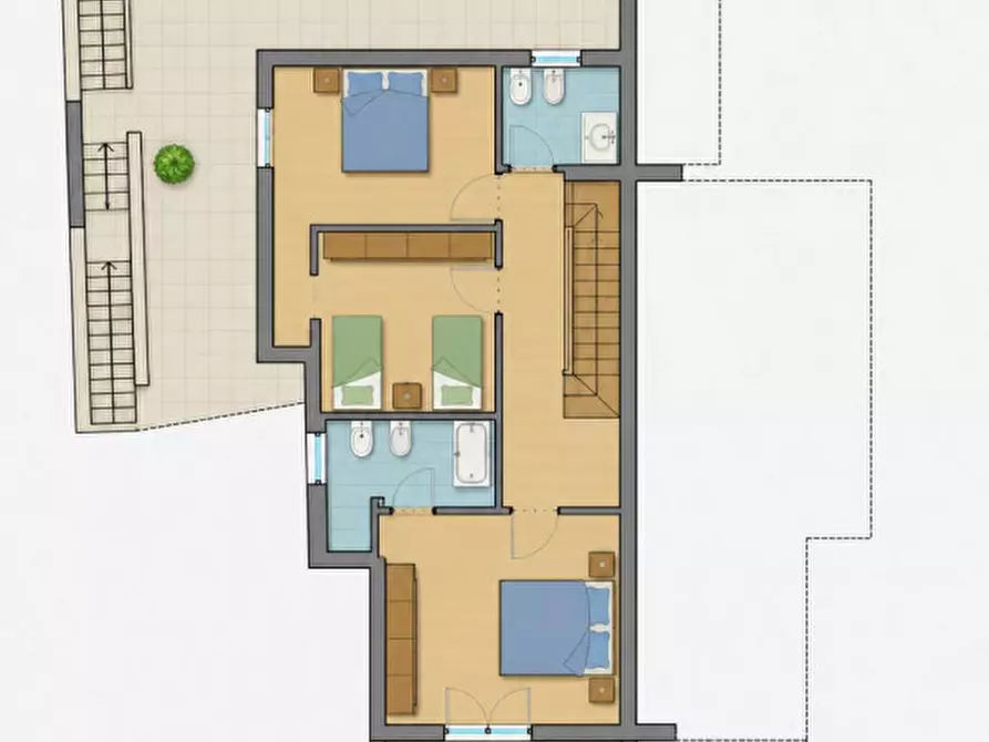 Immagine 20 di Casa bifamiliare in vendita  a Sona
