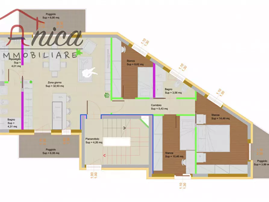 Immagine 2 di Appartamento in vendita  in Via Guglielmo Marconi a Caldonazzo