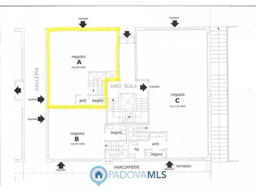 Immagine 8 di Attività commerciale in vendita  in Via Antonio Gramsci 5 a Cadoneghe