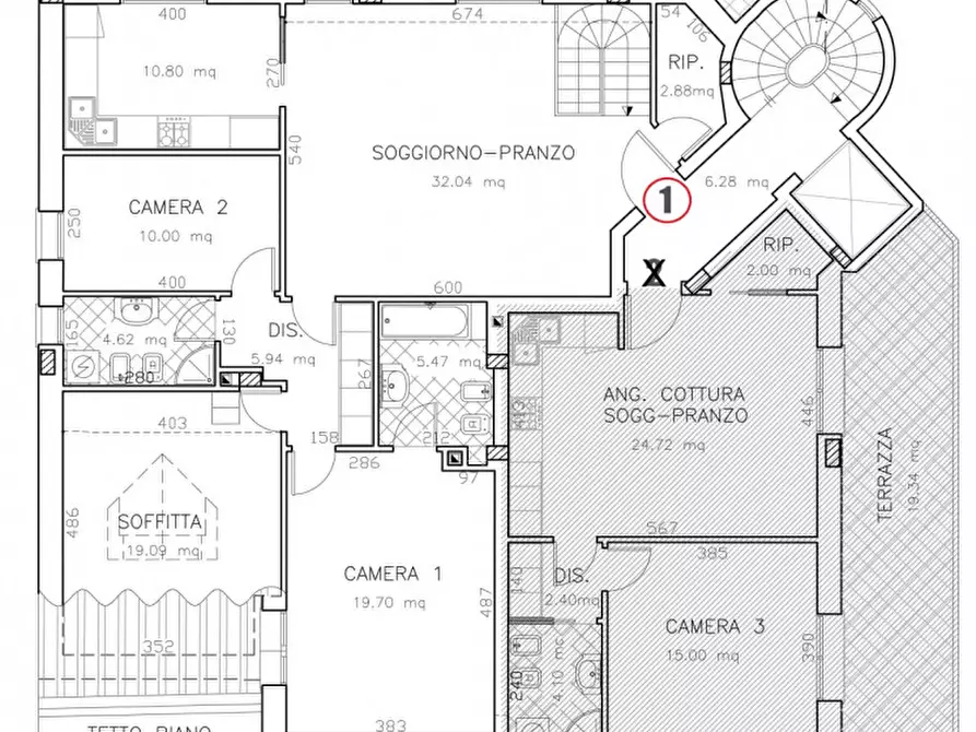 Immagine 48 di Appartamento in vendita  in via Cortusio a Padova