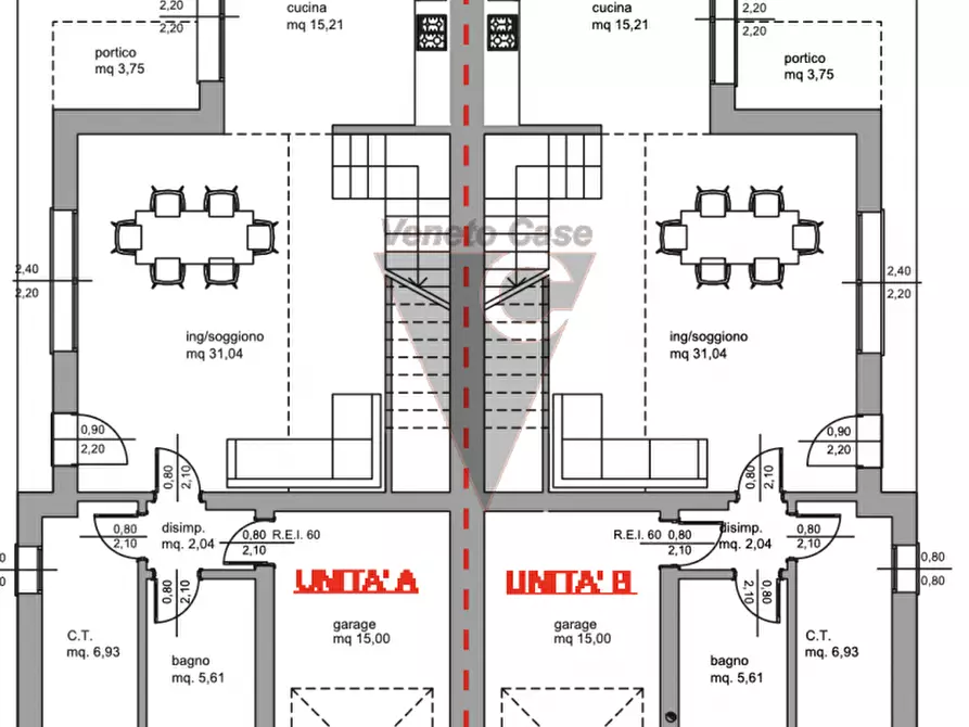 Immagine 4 di Casa bifamiliare in vendita  a Dolo