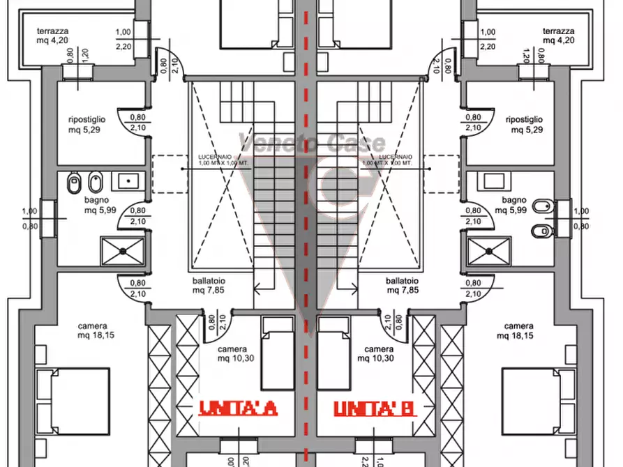 Immagine 5 di Casa bifamiliare in vendita  a Dolo
