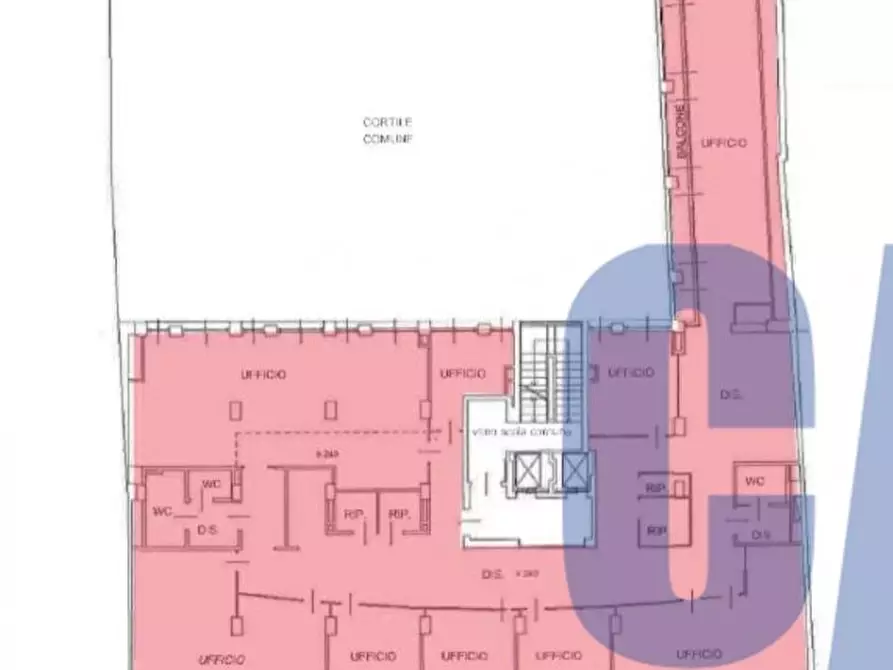 Immagine 11 di Ufficio in affitto  in PIAZZA MISSORI GIUSEPPE a Milano