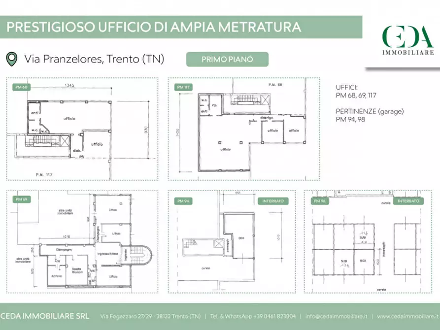 Immagine 25 di Ufficio in vendita  in Via Antonio Pranzelores a Trento