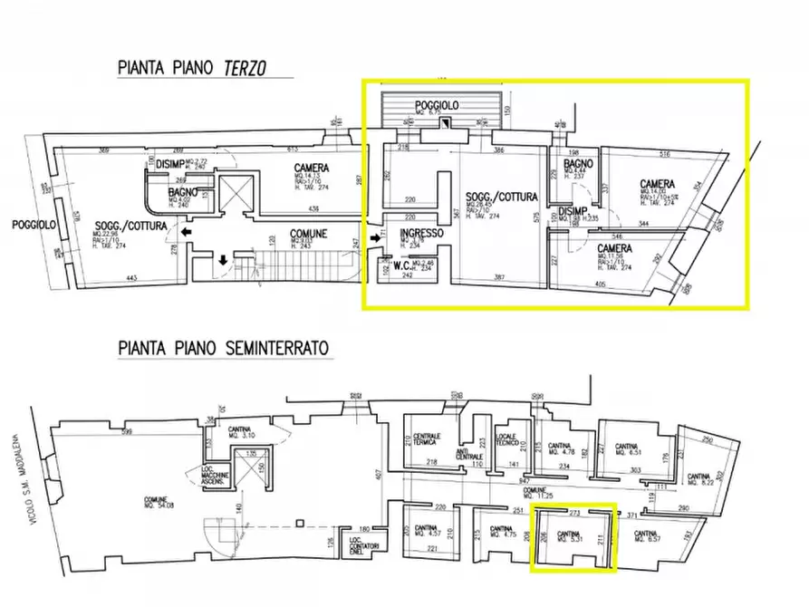 Immagine 2 di Appartamento in vendita  in Vicolo Santa Maria Maddalena a Trento