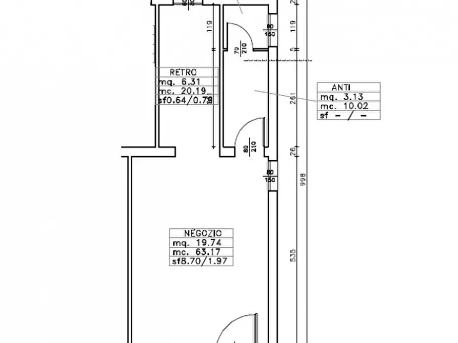 Immagine 10 di Negozio in affitto  a Battaglia Terme