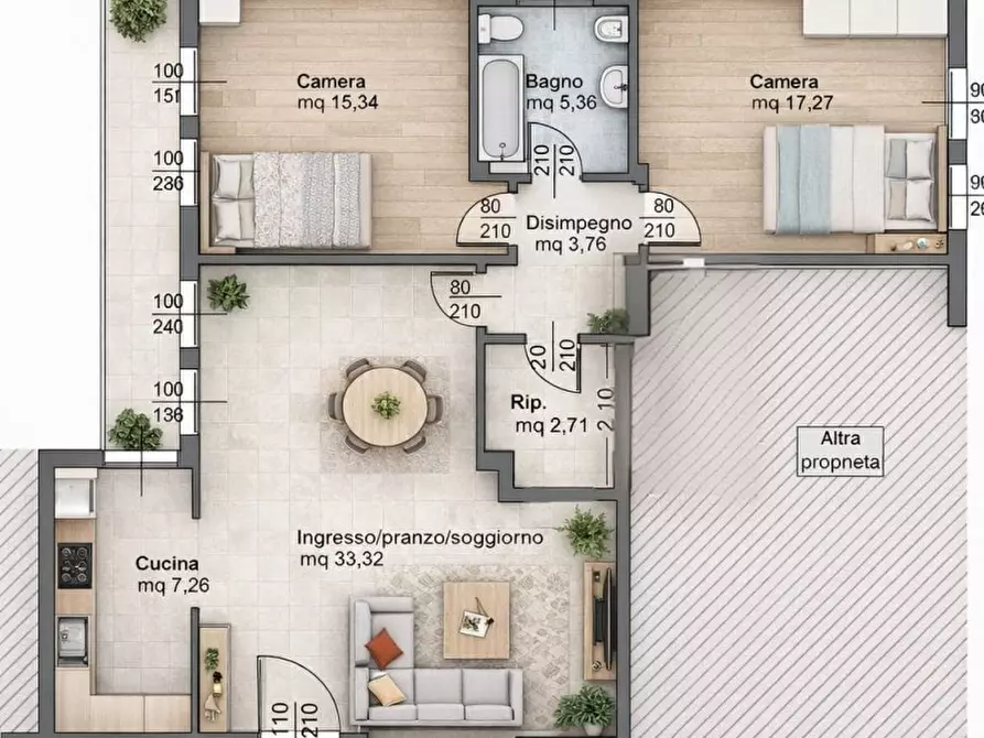 Immagine 22 di Appartamento in vendita  in Via Guardiana a Dolo