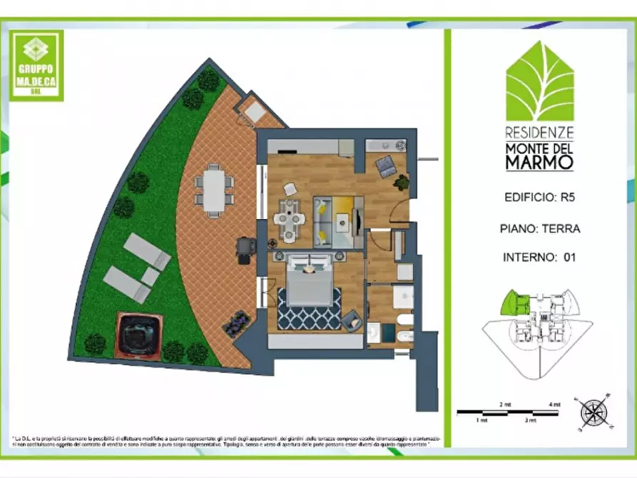 Immagine 1 di Appartamento in vendita  in Via Monte del Marmo a Roma