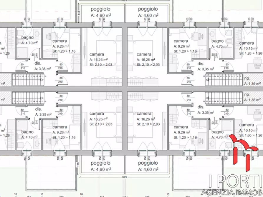 Immagine 18 di Casa quadrifamiliare in vendita  in via bambane a Martellago