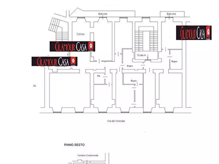 Immagine 25 di Appartamento in vendita  in Via del Viminale a Roma
