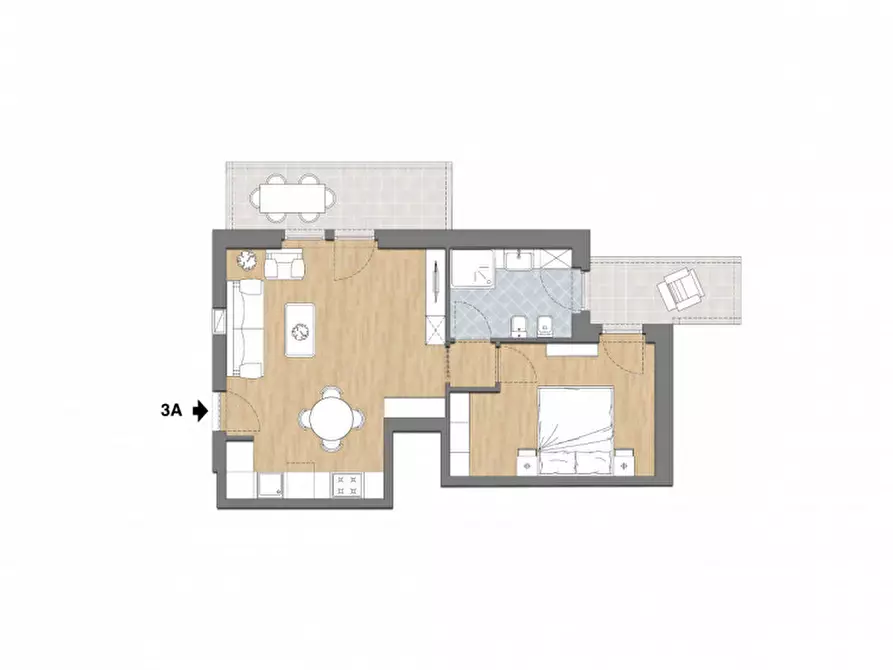 Immagine 5 di Appartamento in vendita  in Via dell'Asilo a Trento