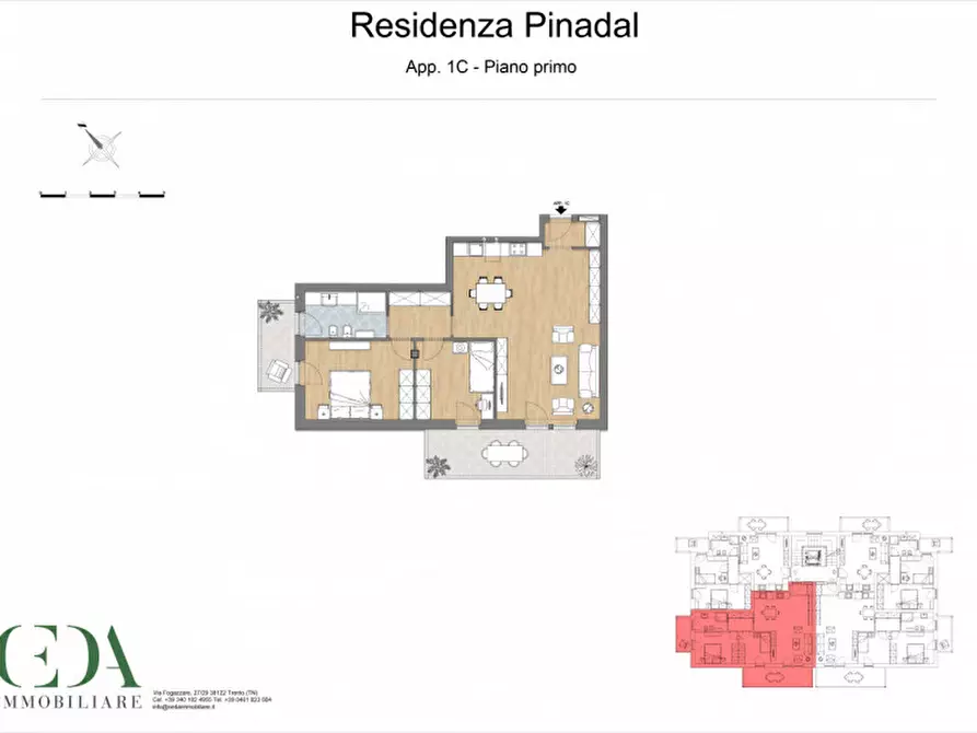 Immagine 1 di Appartamento in vendita  in Via dell'Asilo a Trento
