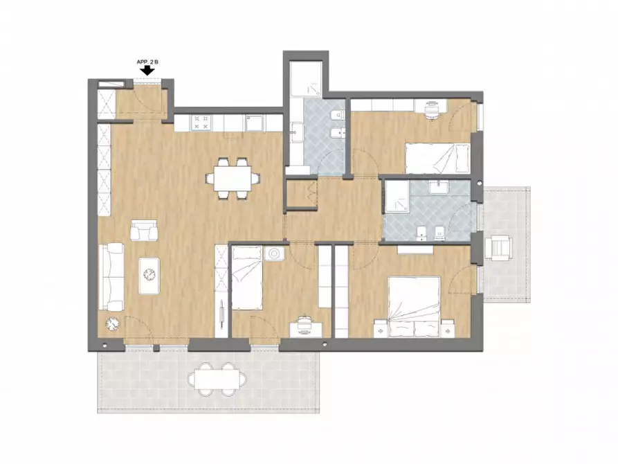 Immagine 8 di Appartamento in vendita  in Via dell'Asilo a Trento