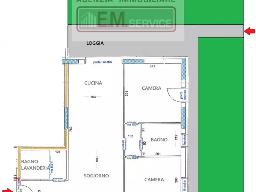 Immagine 35 di Appartamento in vendita  in Via Vittorio Veneto a Casale Sul Sile