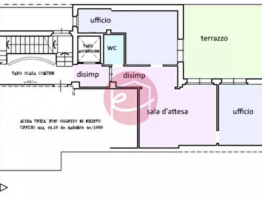 Immagine 13 di Ufficio in vendita  in Piazza Gramsci a Santarcangelo Di Romagna