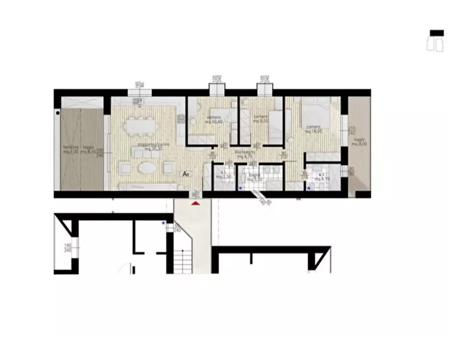 Immagine 23 di Appartamento in vendita  in Via Pozzetto a Silea