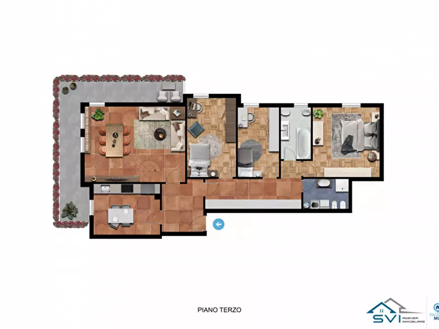 Immagine 30 di Appartamento in vendita  in Via Alfredo Panzini 4 a Padova