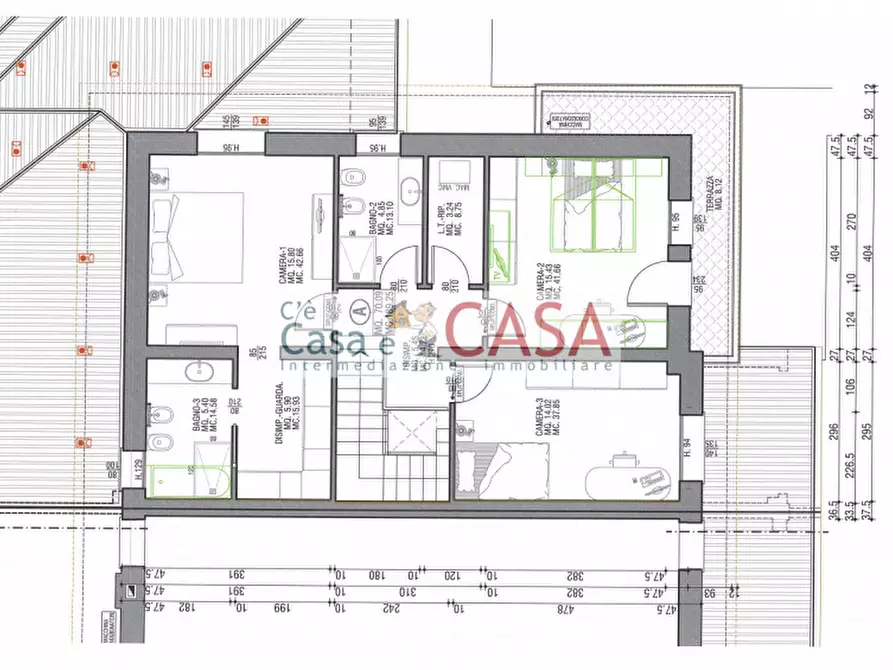 Immagine 7 di Casa trifamiliare in vendita  in Via Romana Aponense a Padova