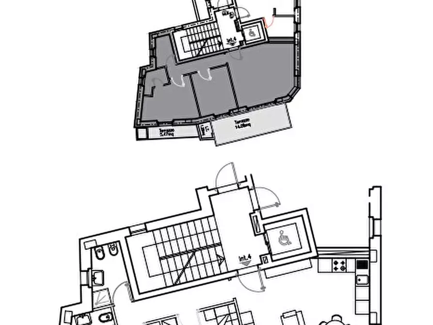 Immagine 6 di Appartamento in vendita  in Via Santa Maria della Grotticella 30 a Viterbo