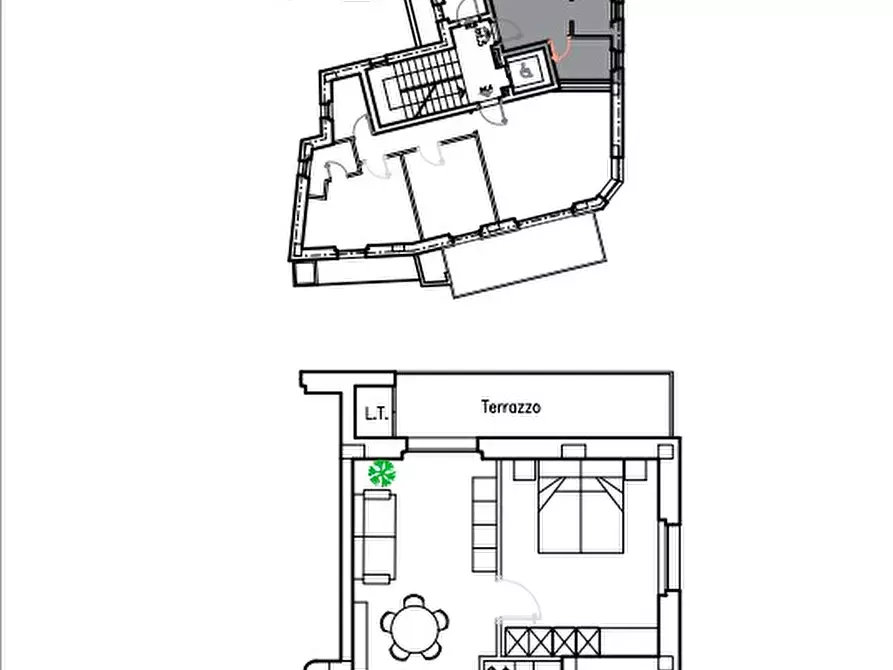 Immagine 6 di Appartamento in vendita  in Via Santa Maria della Grotticella a Viterbo