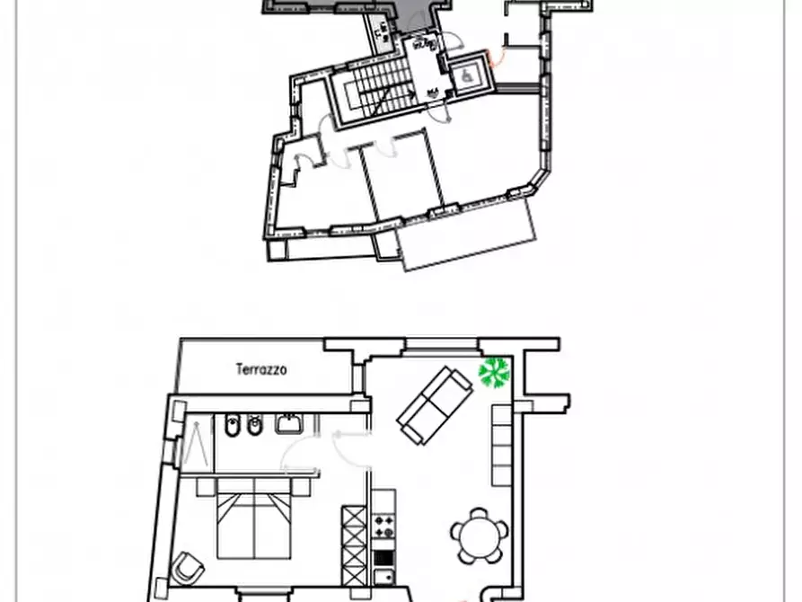 Immagine 6 di Appartamento in vendita  in Via Santa Maria della Grotticella 30 a Viterbo